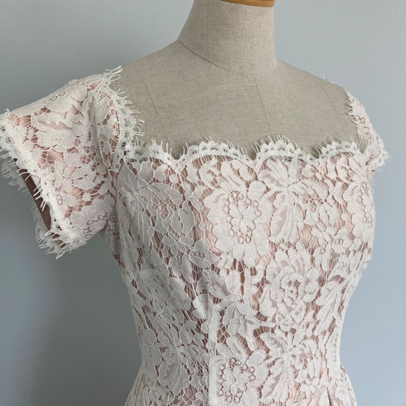 Eliza J Lace and Satin Off the Shoulder Dress - Picture 7 of 12